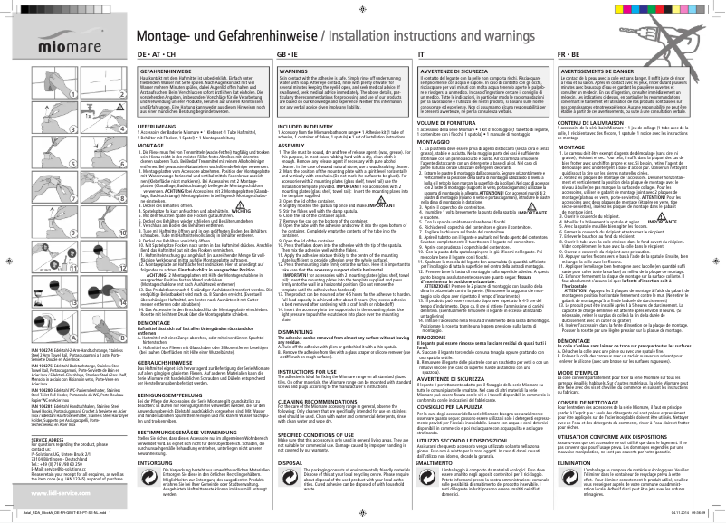 Page 1 de la notice Manuel utilisateur Miomare IAN 104281