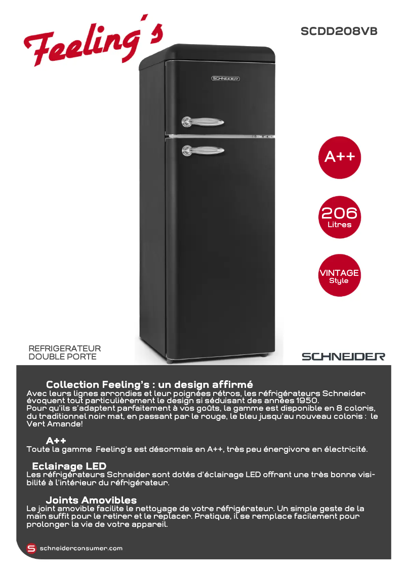 Página 1 del manual Ficha técnica Schneider SCDD208V