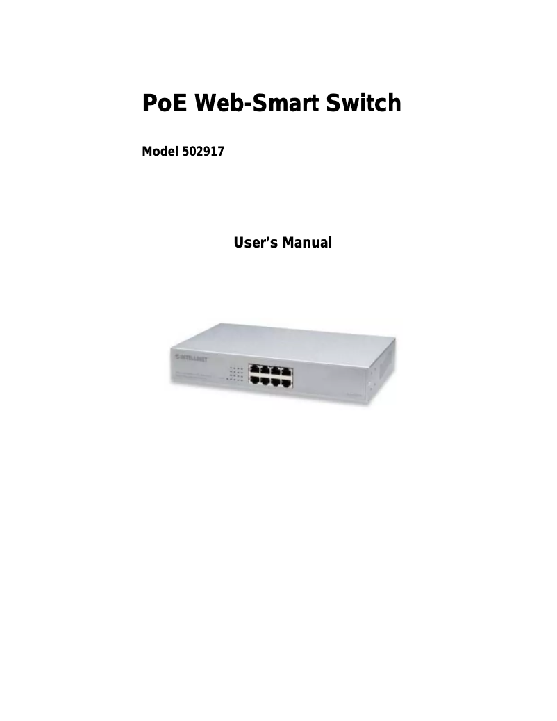 Page 1 de la notice Manuel utilisateur Intellinet 502917