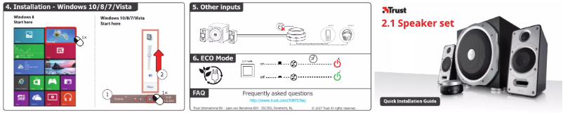 Page 1 de la notice Manuel utilisateur Trust Byron 2.1