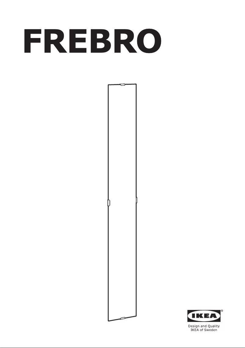 Page 1 de la notice Manuel utilisateur Ikea FREBRO