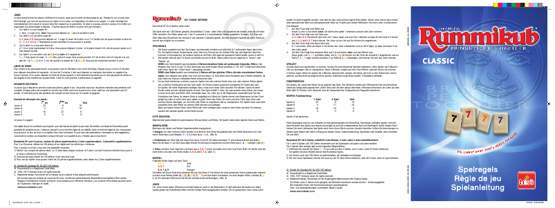 Página 1 del manual Manual de usuario Goliath Rummikub