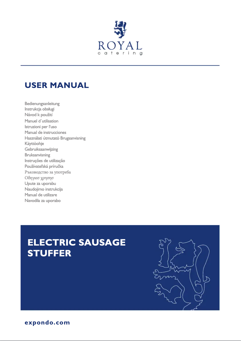 Página 1 del manual Manual de usuario Royal Catering RCSS-025E