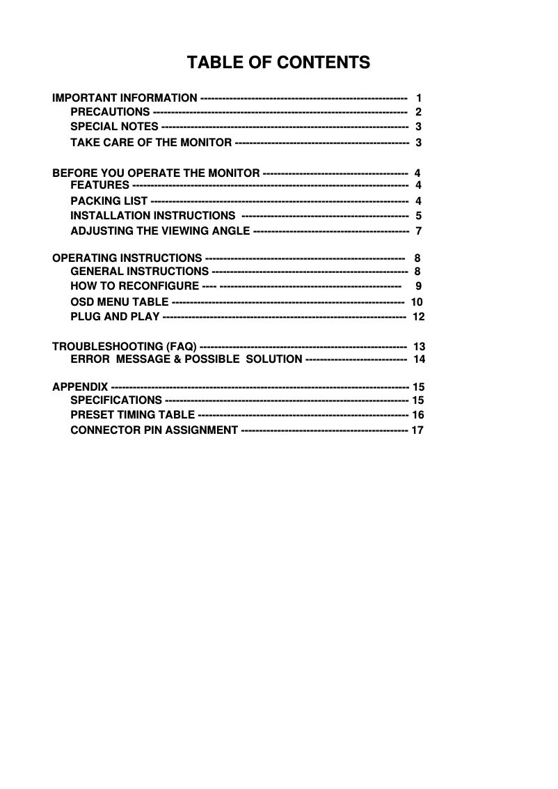 Page 1 de la notice Manuel utilisateur Asus MM17TG