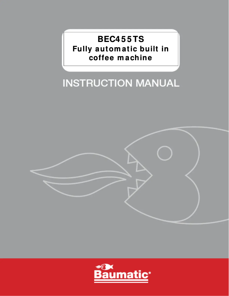 Page 1 de la notice Manuel utilisateur Baumatic BEC455TS