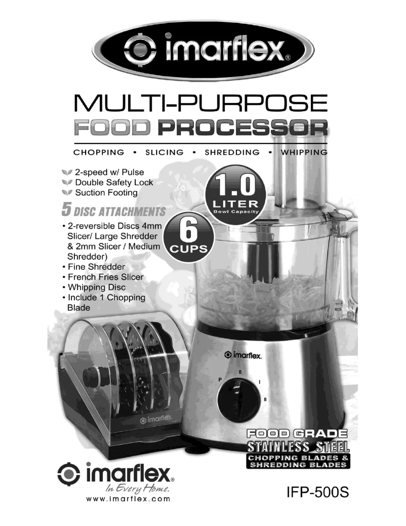 Page 1 de la notice Manuel utilisateur Imarflex IFP-500S