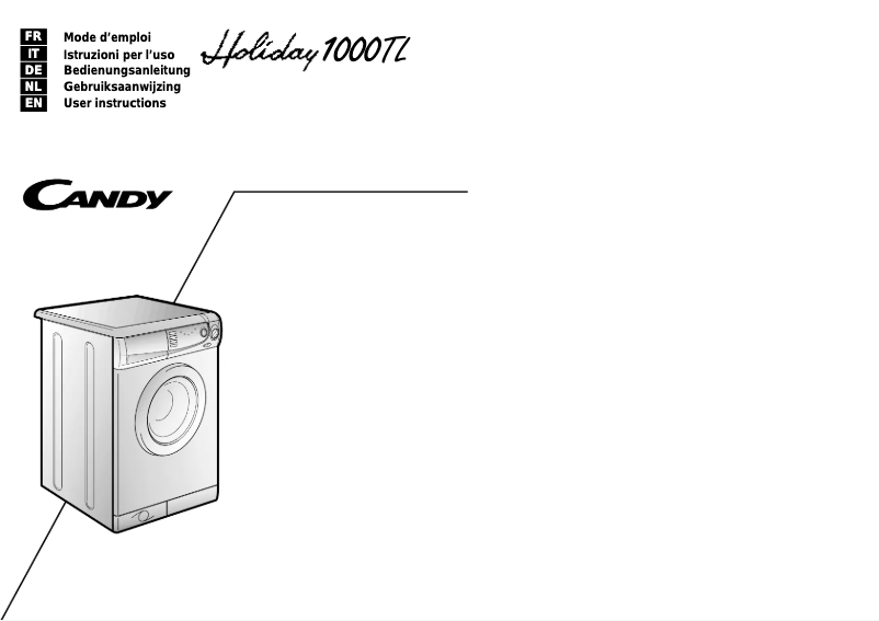 Página 1 del manual Manual de usuario Candy Holiday 1000 TL