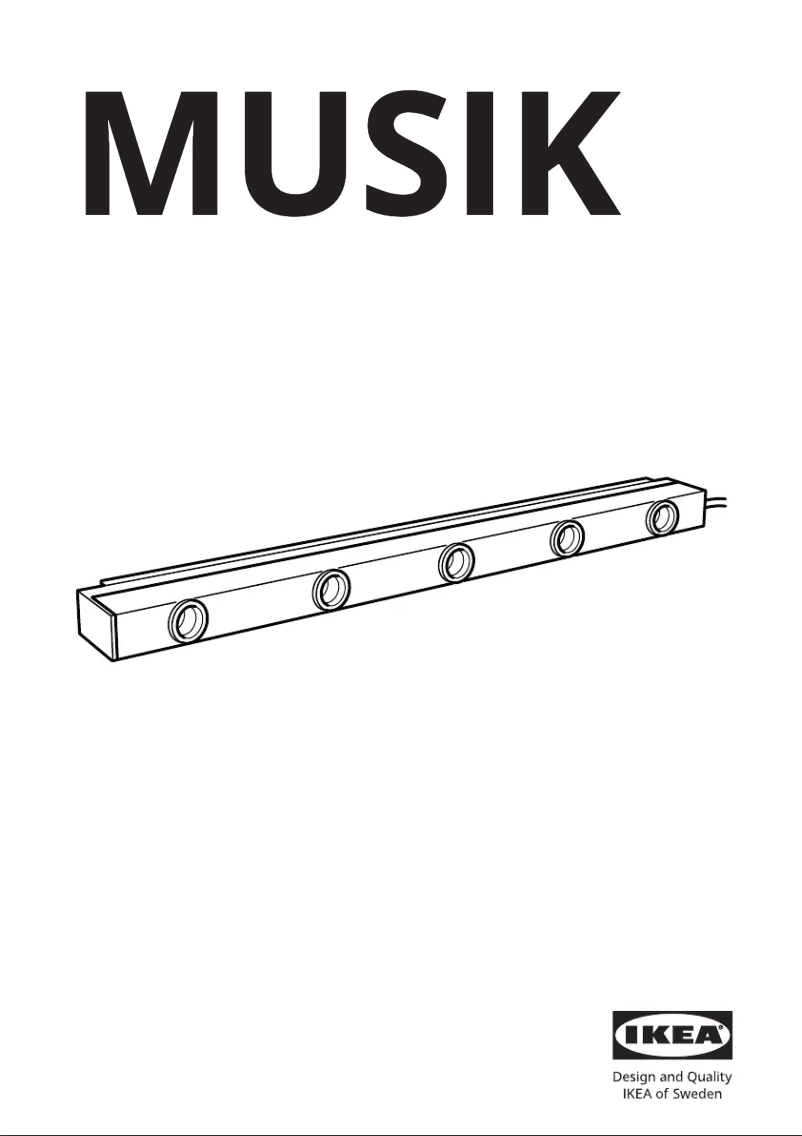 Page 1 de la notice Manuel utilisateur Ikea MUSIK 505.236.62