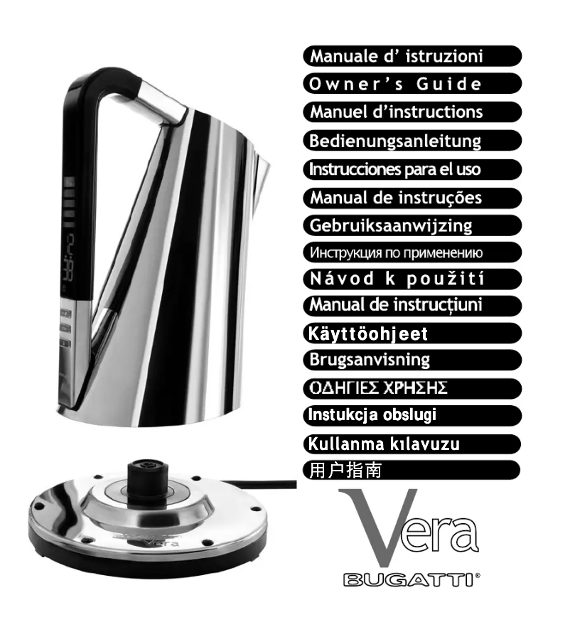 Page 1 de la notice Manuel utilisateur Bugatti Vera Easy