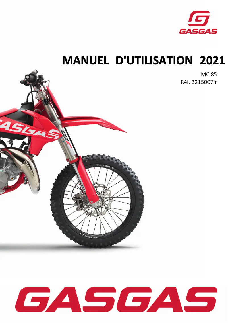 Página 1 del manual Manual de usuario GasGas MC 85 (2021)