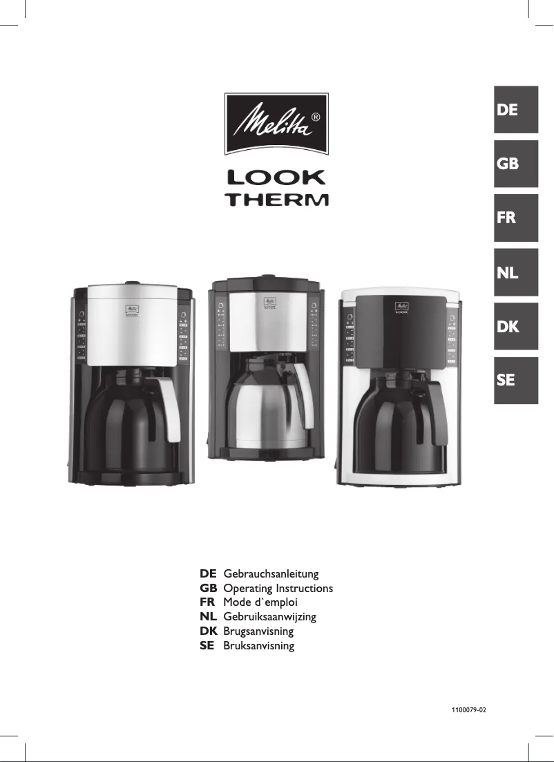 Page 1 de la notice Manuel utilisateur Melitta LOOK Therm M662