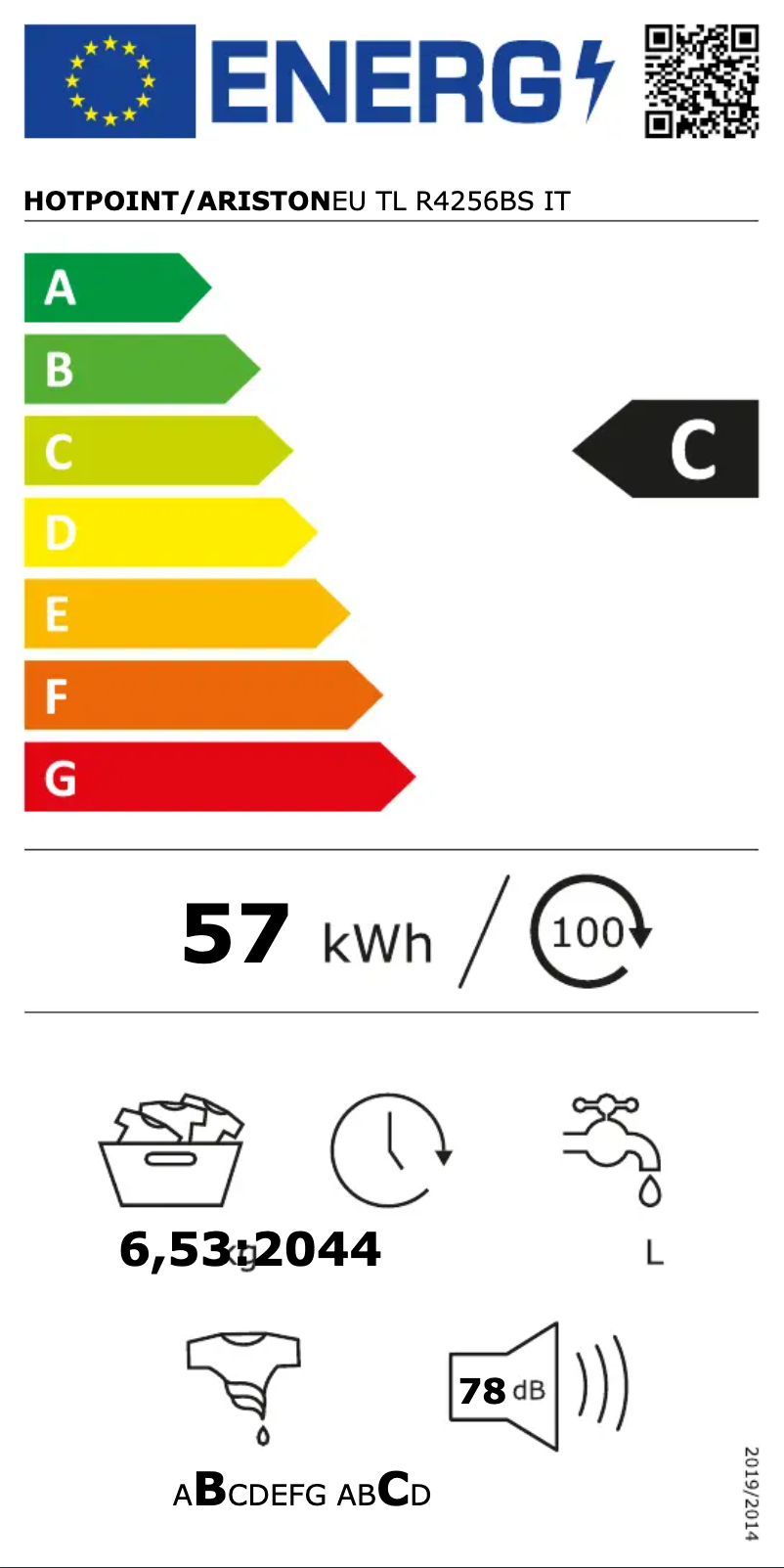 Página 1 del manual Manual de usuario Hotpoint TL R4256BS