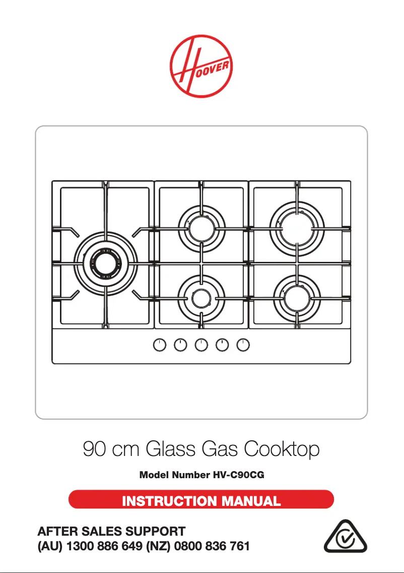 Page 1 de la notice Manuel utilisateur Hoover HV-C90CG