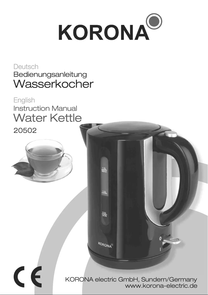 Page 1 de la notice Manuel utilisateur Korona 20502