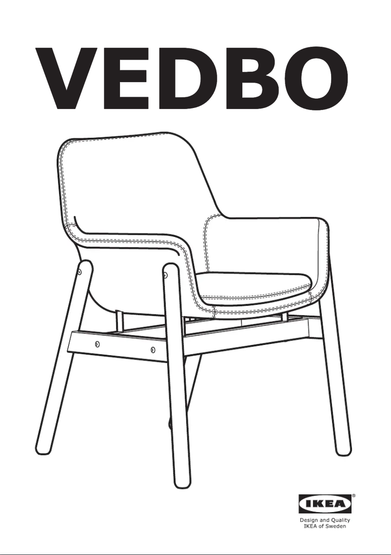 Page 1 de la notice Manuel utilisateur Ikea VEDBO 804.031.54