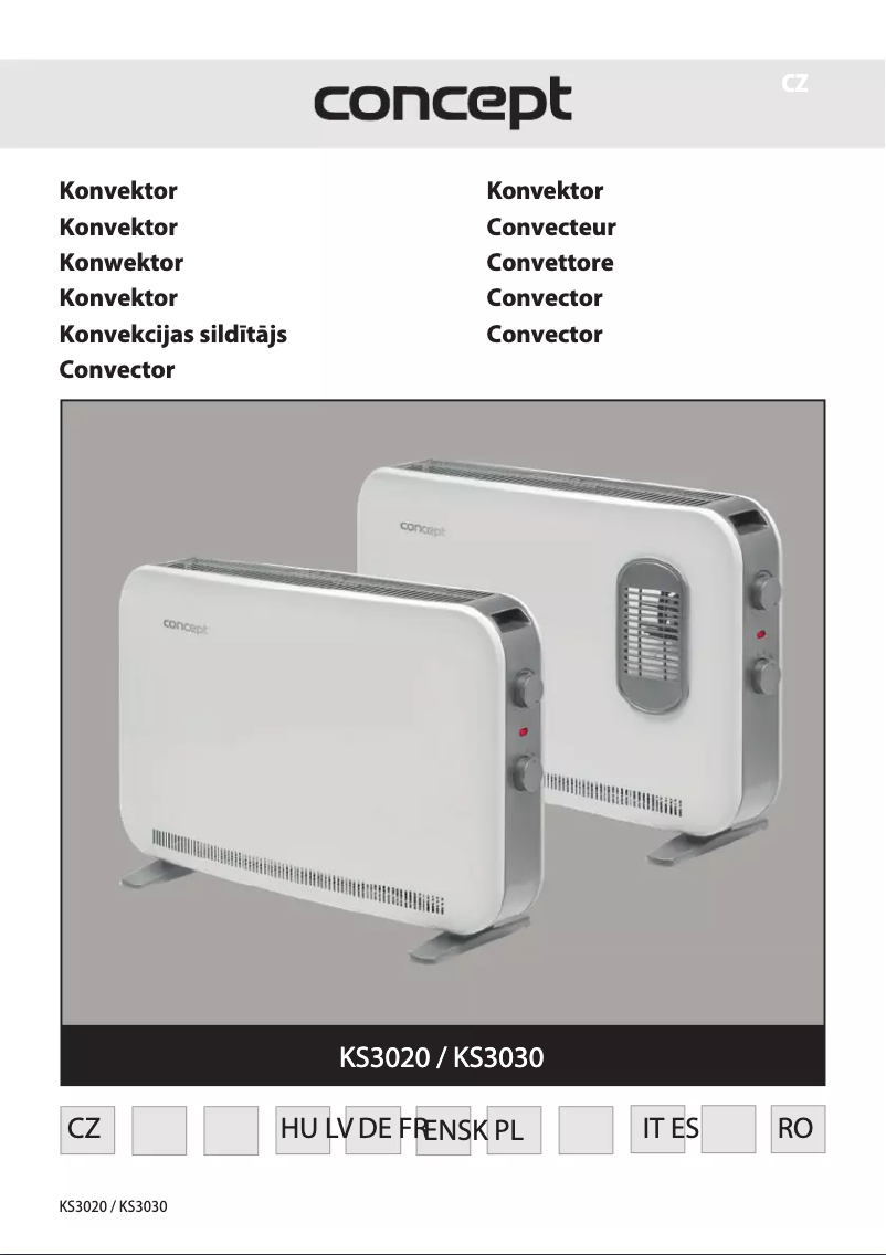 Page 1 of the manual User Manual Concept KS3020