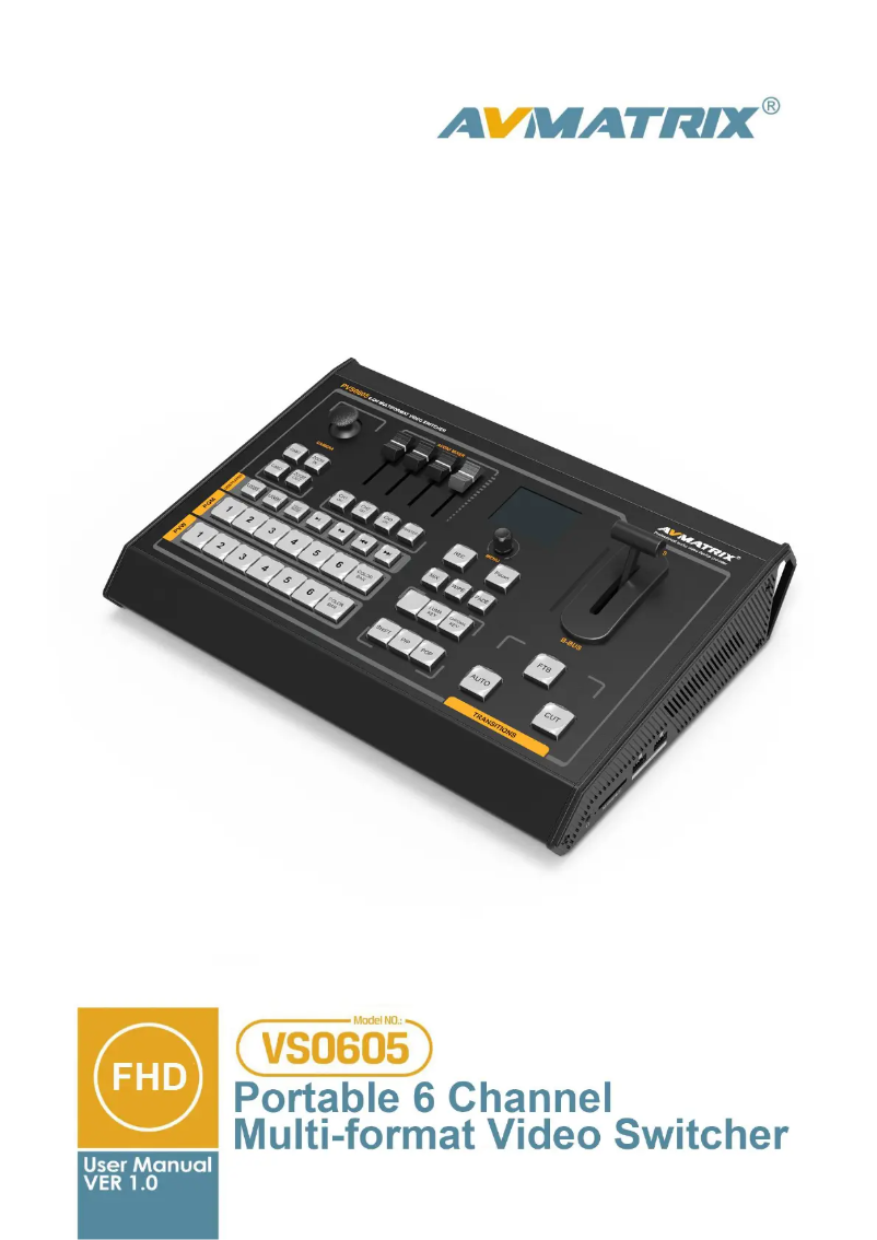 Page 1 of the manual User Manual AVMATRIX VS0605