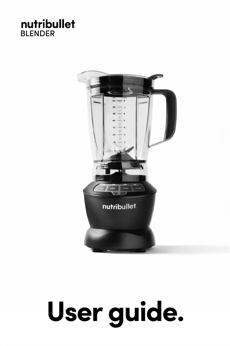 Page 1 de la notice Manuel utilisateur NutriBullet 1200W