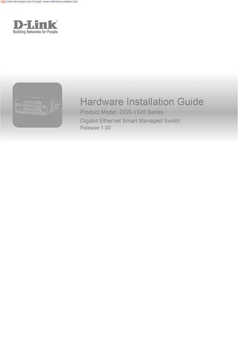 Página 1 del manual Guía de inicio rápido D-Link DGS-1520