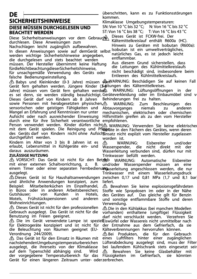 Page 1 de la notice Instructions de sécurité Whirlpool WHC20D013D1