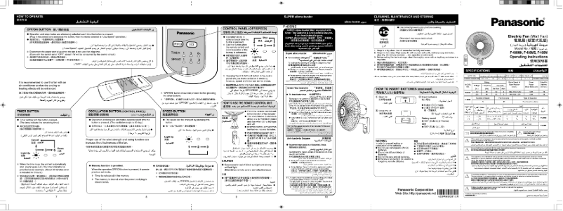 Página 1 del manual Manual de usuario Panasonic F-409M