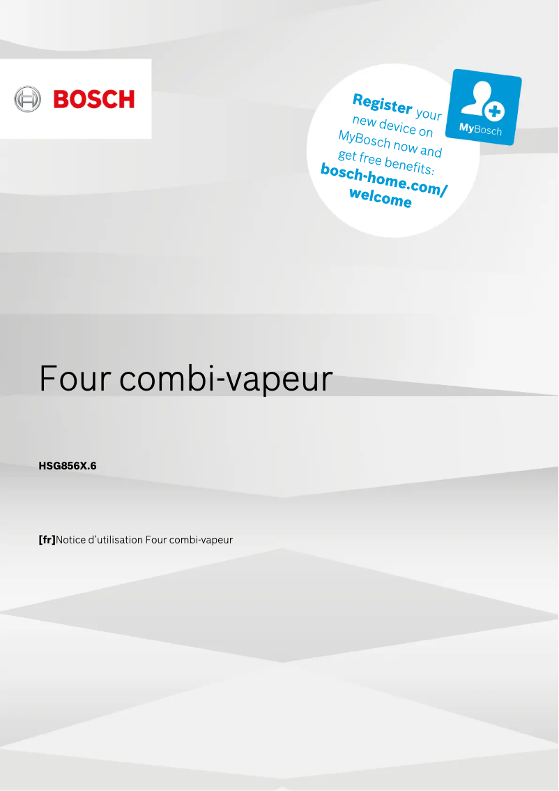 Page 1 de la notice Manuel utilisateur Bosch HSG856XS6
