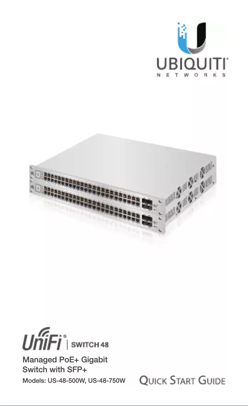 Page 1 de la notice Manuel utilisateur Ubiquiti Networks UniFi Switch US-48