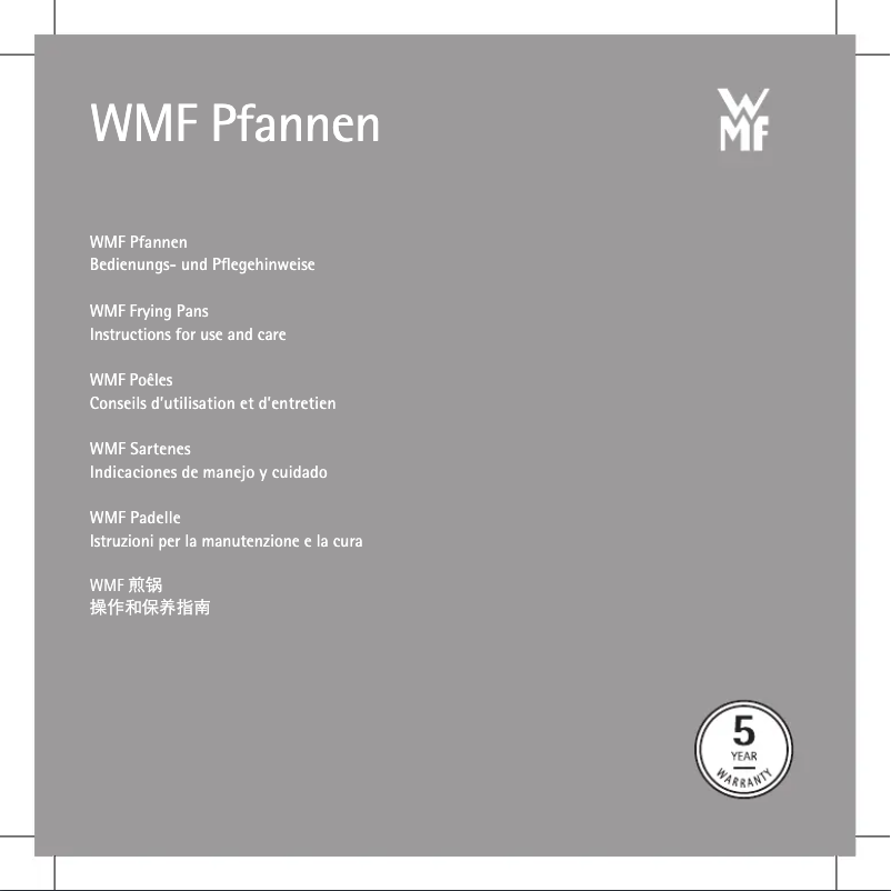 Page 1 de la notice Manuel utilisateur WMF Speed Profi