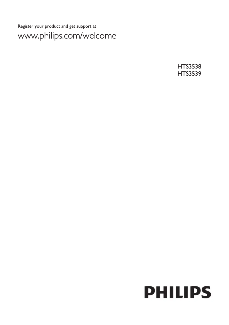 Page 1 of the manual User Manual Philips HTS3539