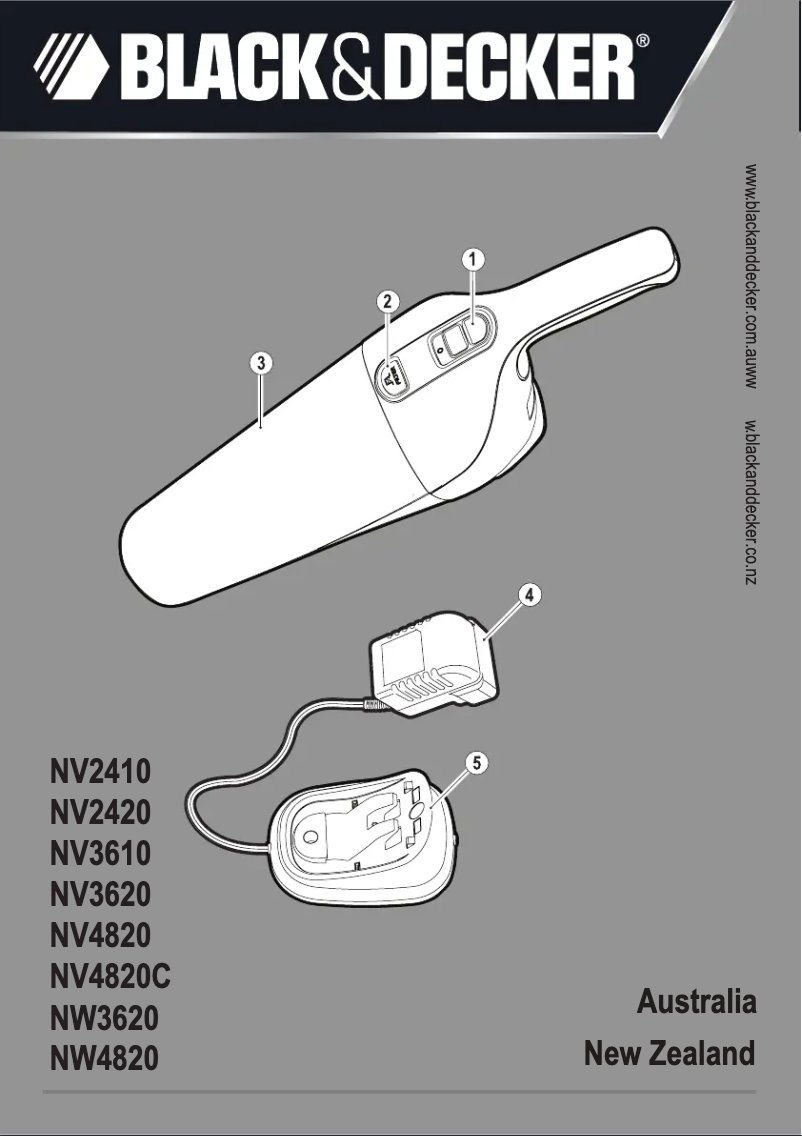 Page n°1 - Manuel utilisateur Black & Decker NV4820