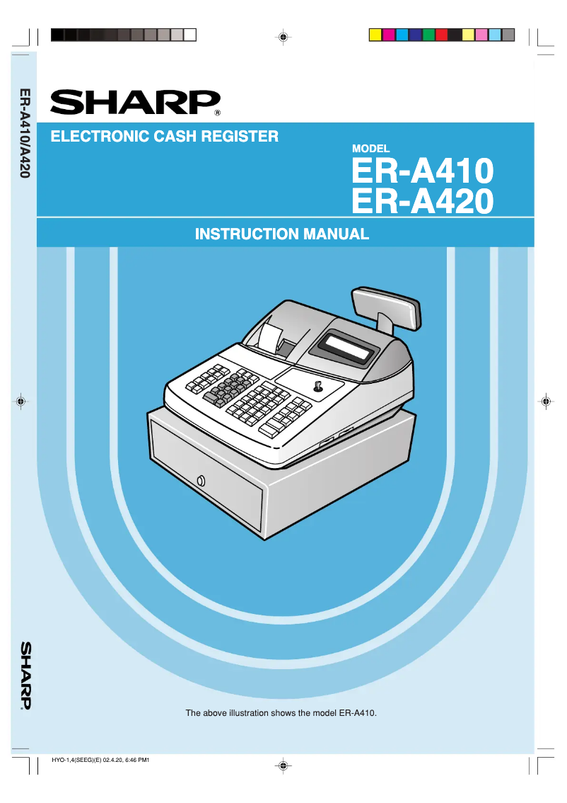 Página 1 del manual Manual de usuario Sharp ER-A410