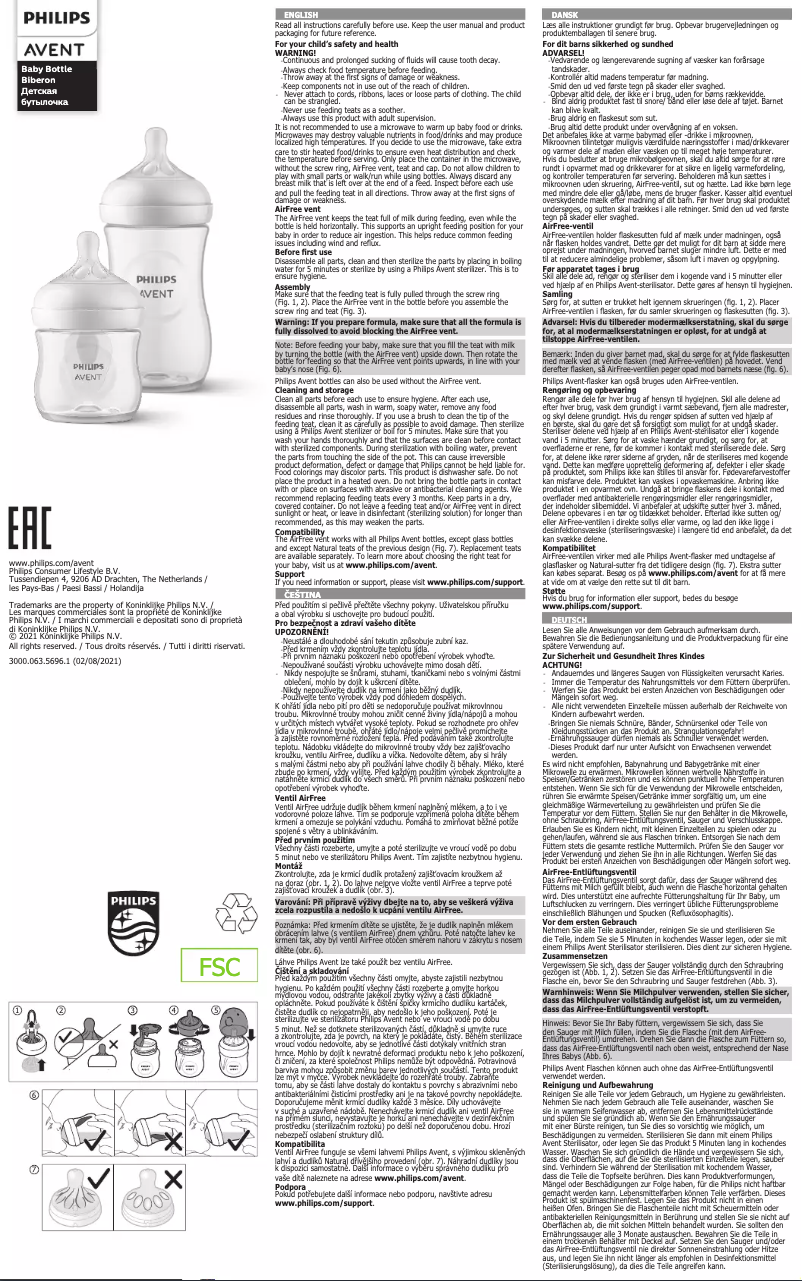 Page 1 of the manual User Manual Philips Avent Natural Response SCY670