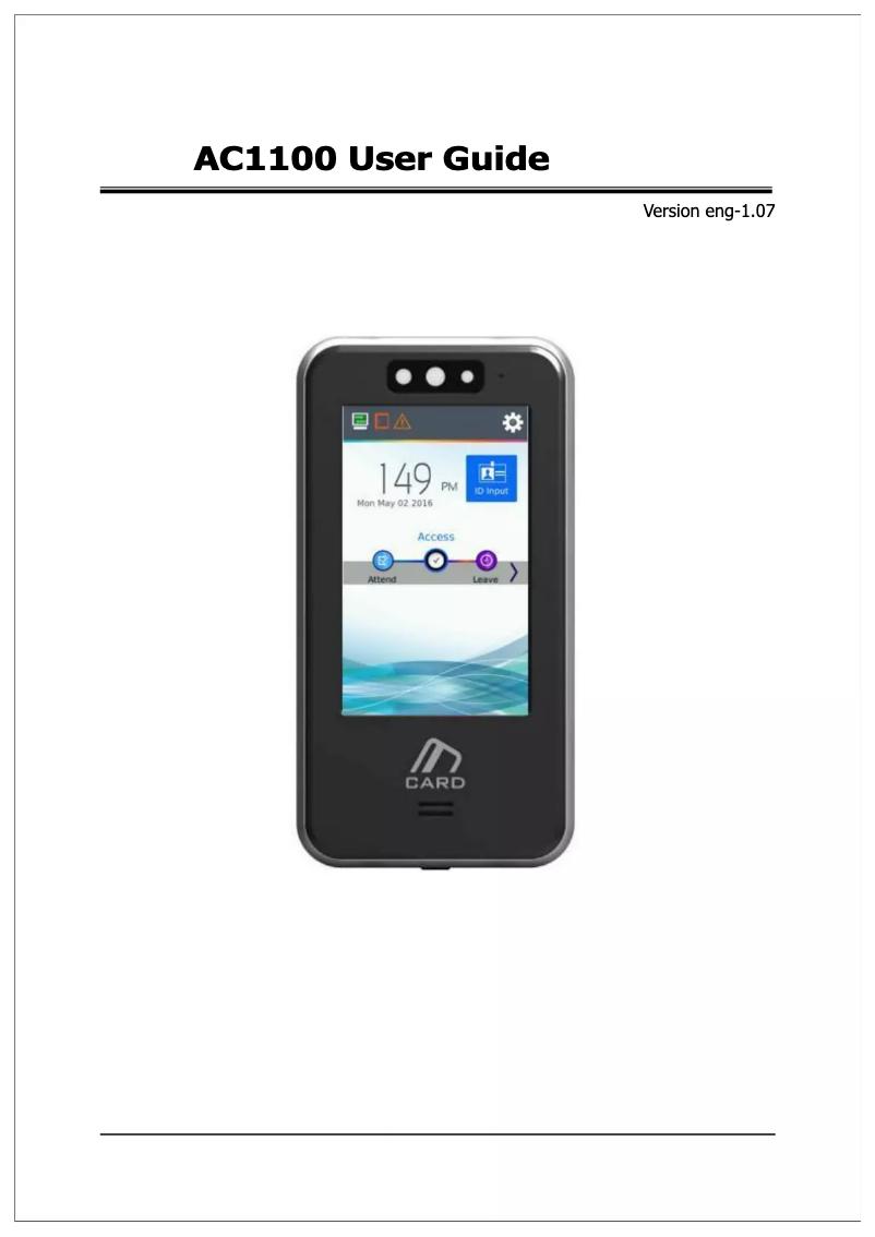 Page 1 de la notice Manuel utilisateur Genie AC1100SC