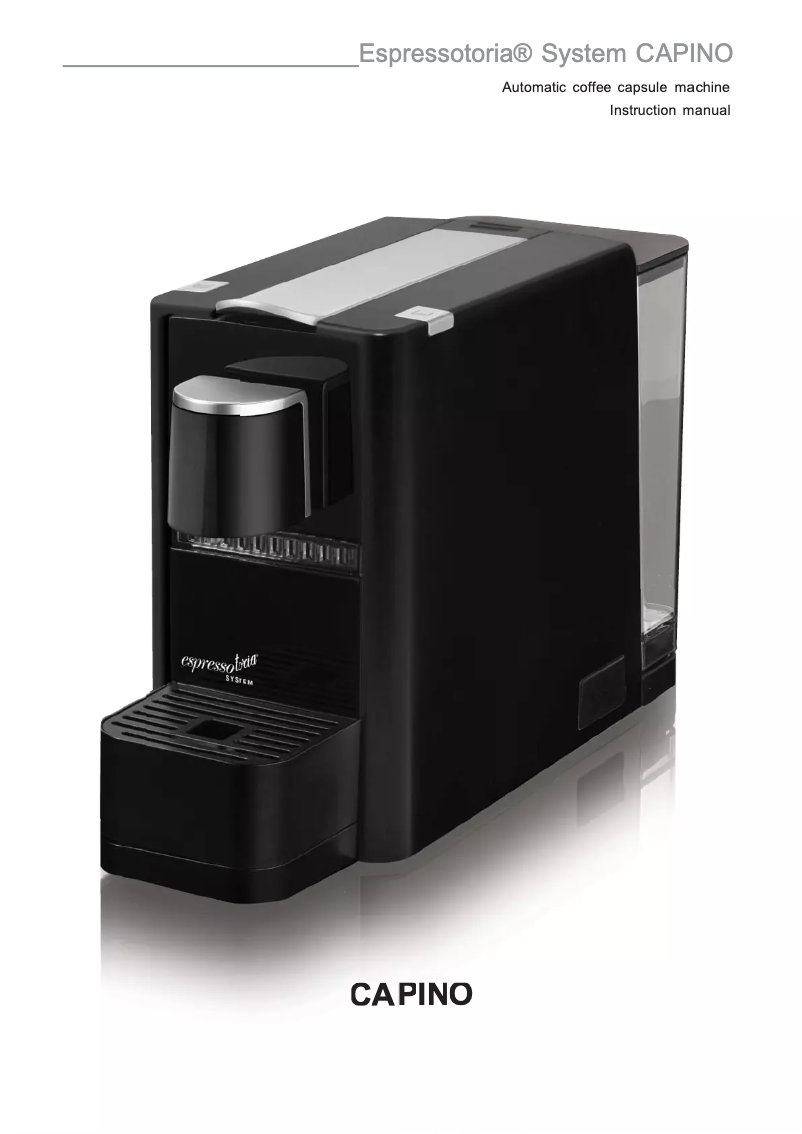 Page 1 de la notice Manuel utilisateur Espressotoria Capino