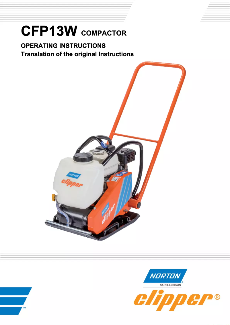 Page 1 de la notice Manuel utilisateur Norton Clipper CFP 13W