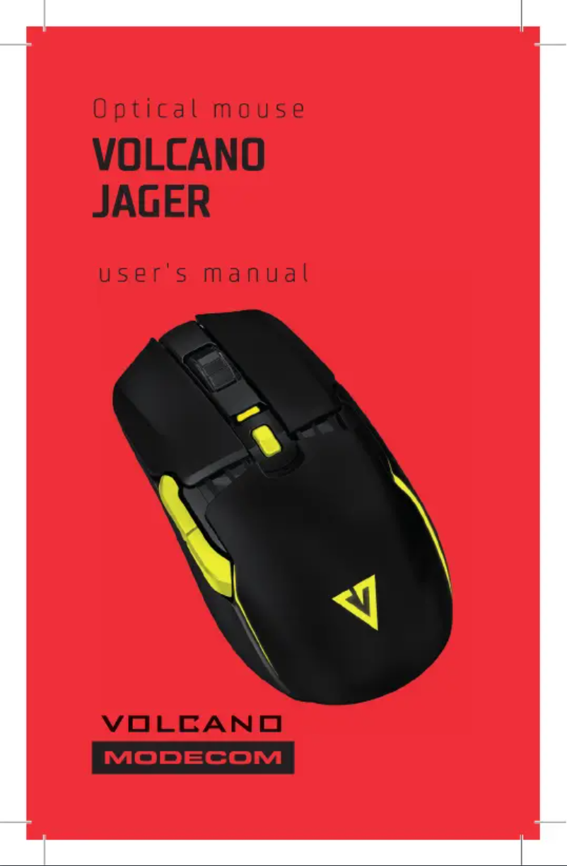 Page 1 de la notice Manuel utilisateur Volcano Jager