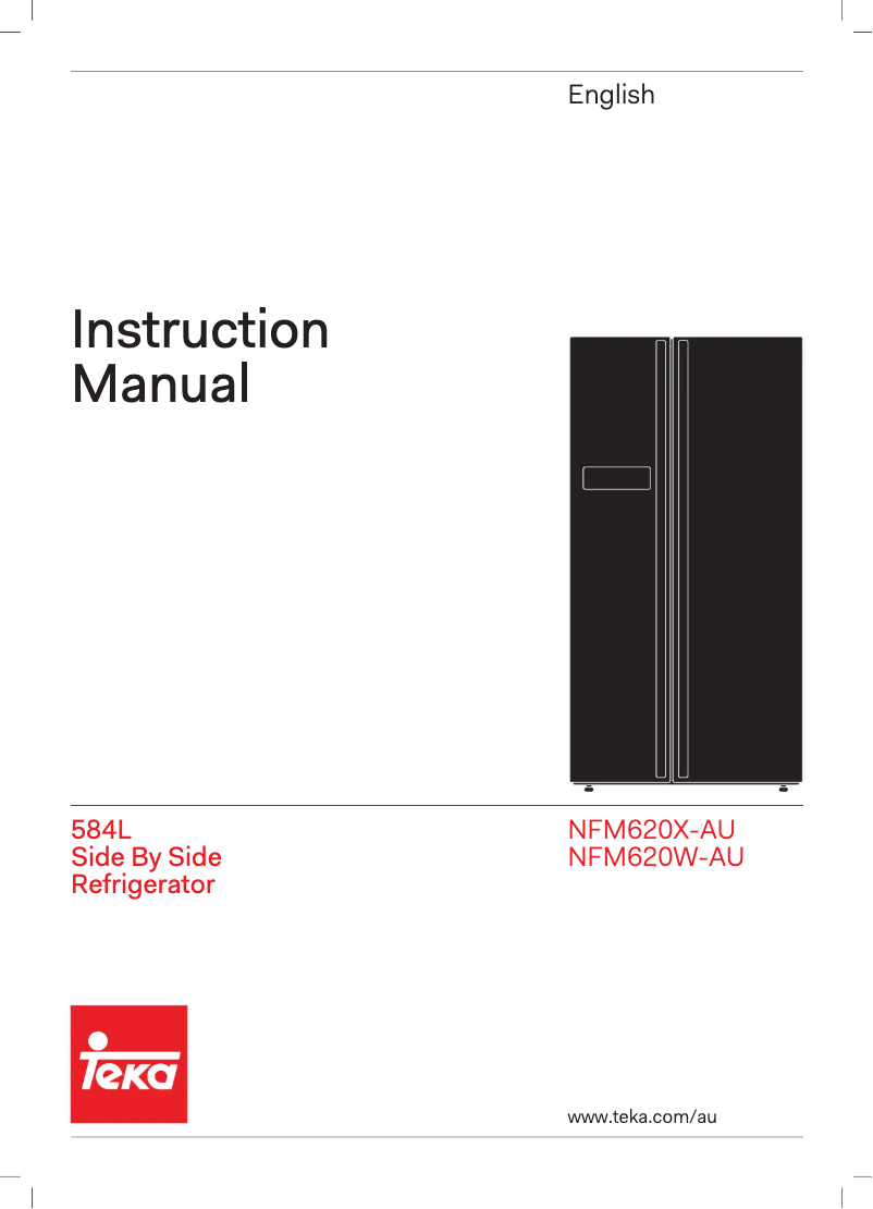 Page 1 de la notice Manuel utilisateur Teka NFM620X