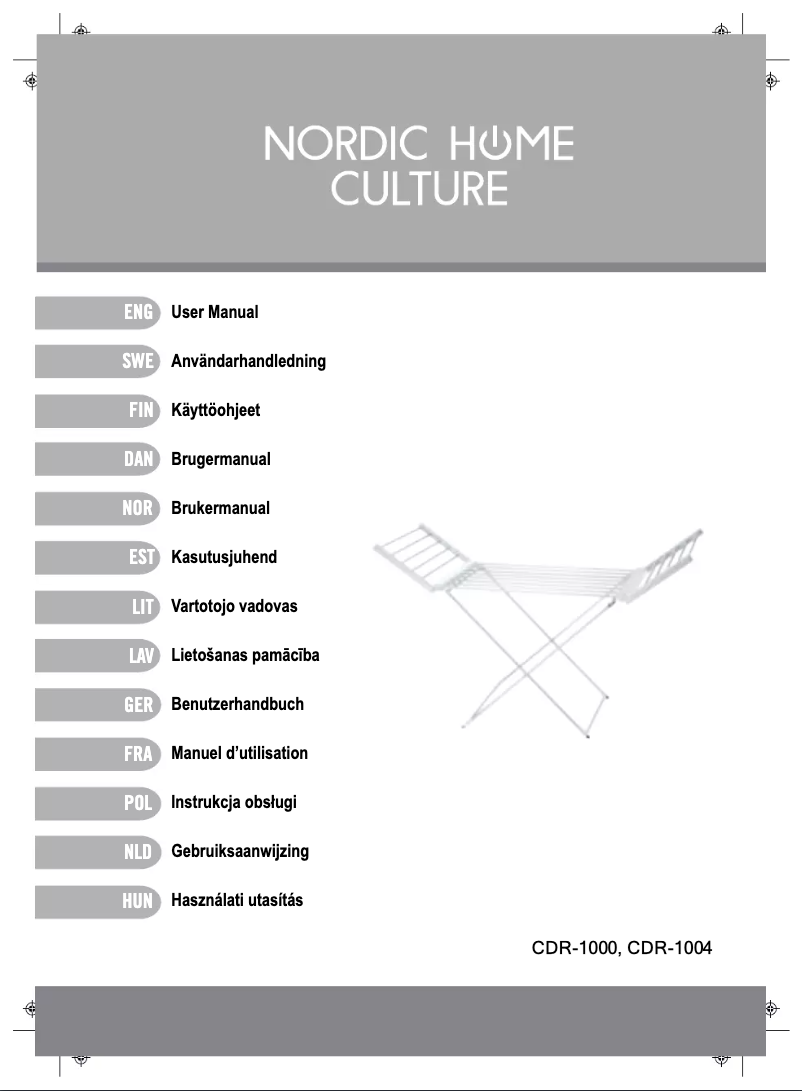 Page 1 de la notice Manuel utilisateur Nordic Home Culture CDR-1004