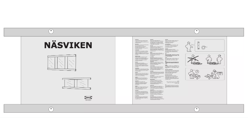 Page 1 de la notice Manuel utilisateur Ikea NASVIKEN (101.7x45.9)