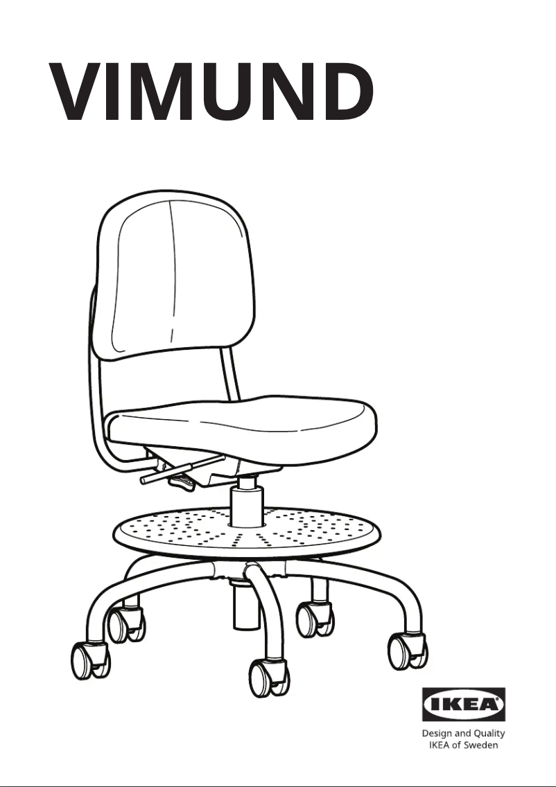 Page 1 de la notice Manuel utilisateur Ikea VIMUND 104.243.53