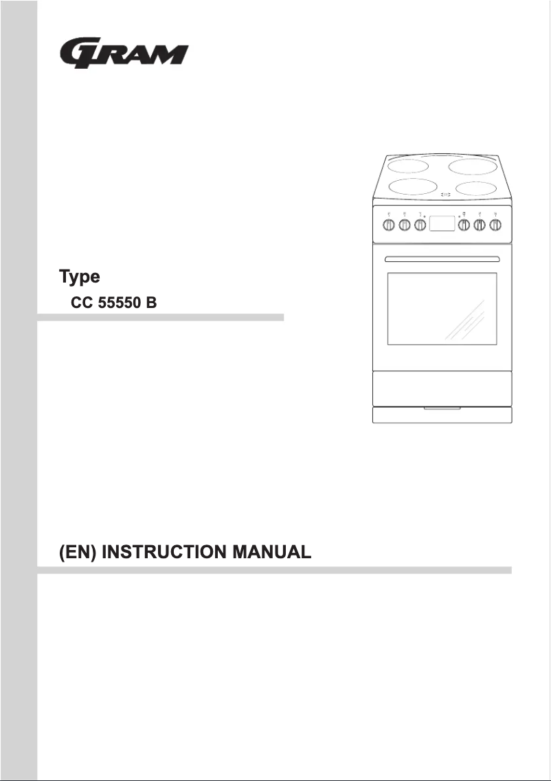 Page 1 de la notice Manuel utilisateur Gram CC 55550 B