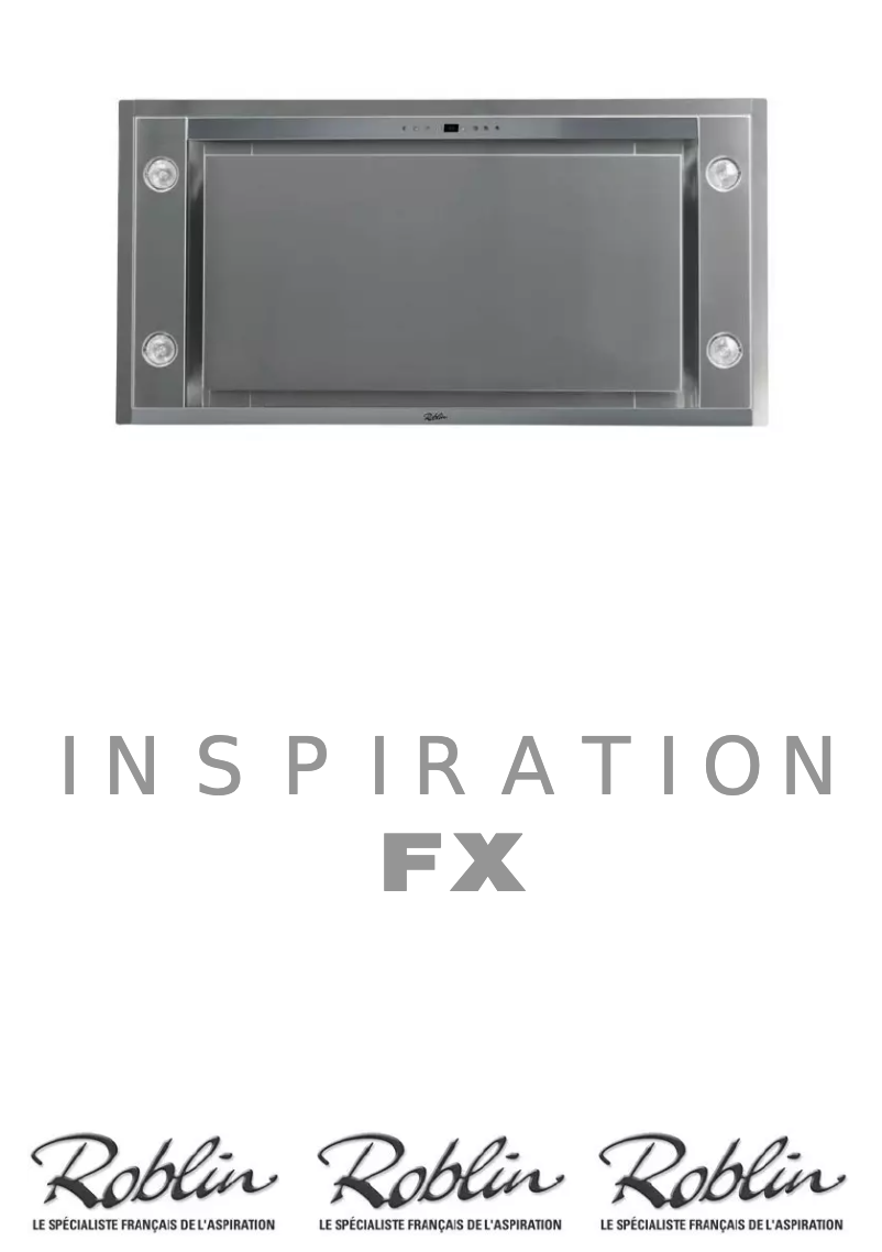 Page 1 de la notice Manuel utilisateur Roblin Inspiration FX 1400