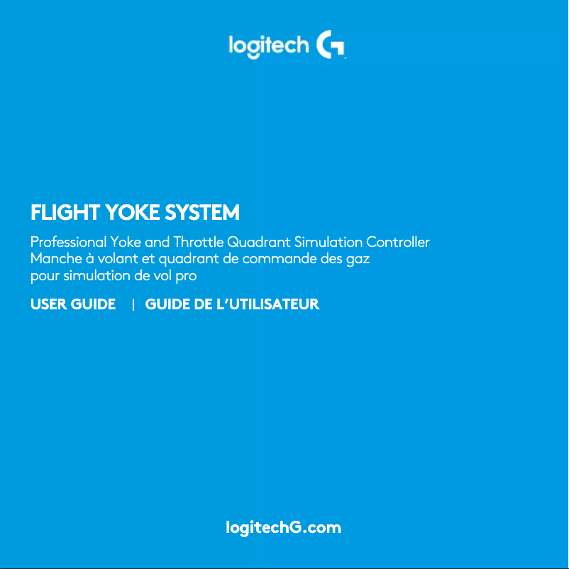 Page 1 de la notice Manuel utilisateur Logitech Flight Yoke System