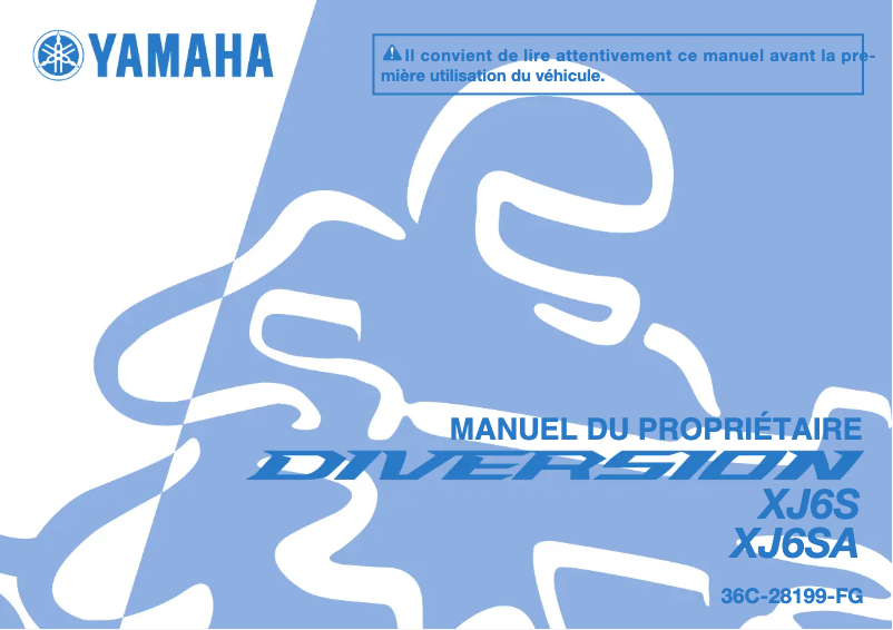 Page 1 of the manual User Manual Yamaha XJ6-S