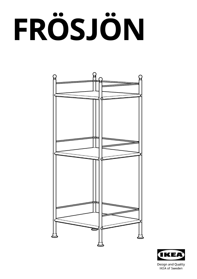 Image de la première page du manuel de l'appareil FRÖSJÖN 905.749.18