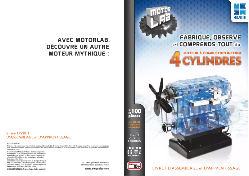 Page 1 de la notice Manuel utilisateur MEGABLEU HM04MB