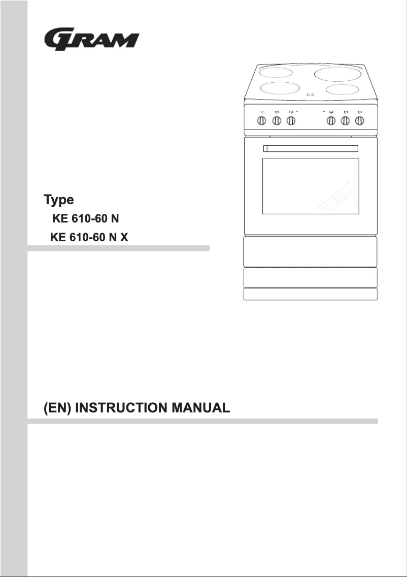 Page 1 de la notice Manuel utilisateur Gram KE 610-60 N