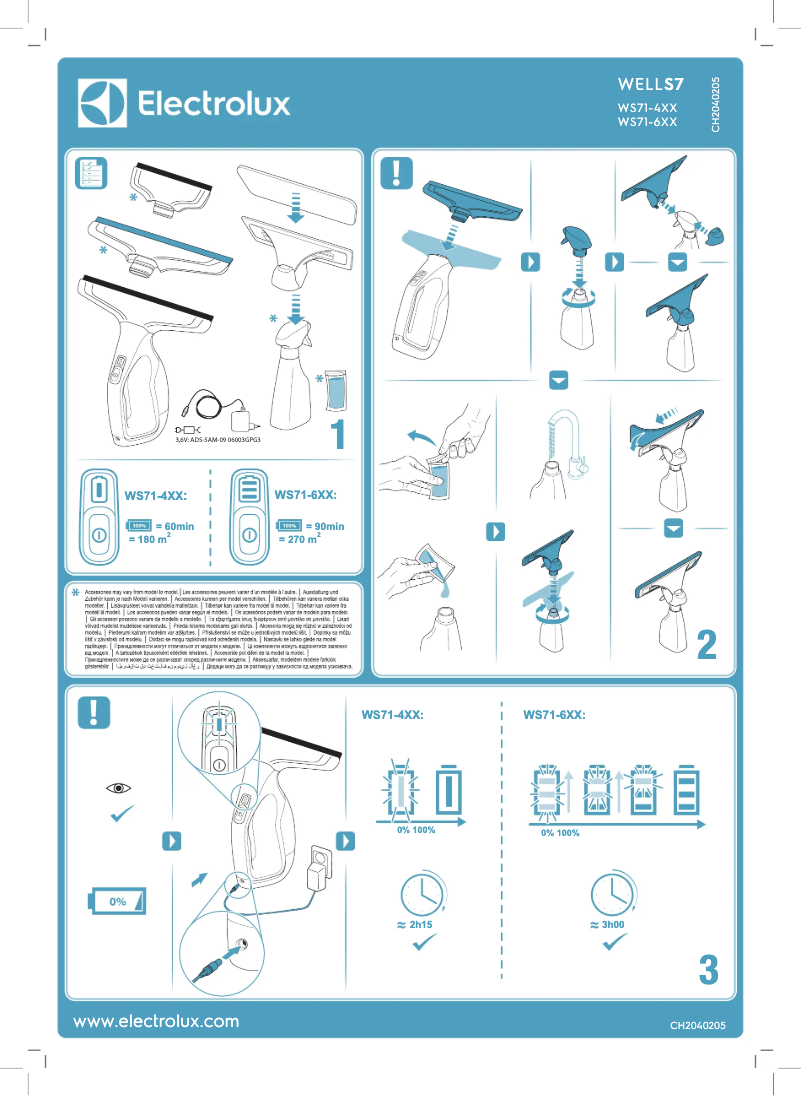 Page 1 de la notice Manuel d'utilisation et d'entretien Electrolux WELL S7 WS71-4VV