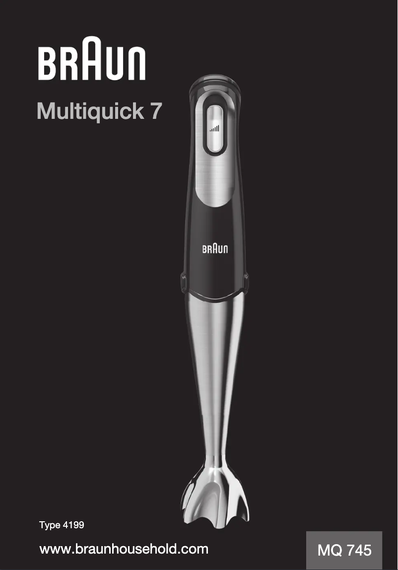 Page 1 de la notice Manuel utilisateur Braun Multiquick 7 MQ 745 Aperative