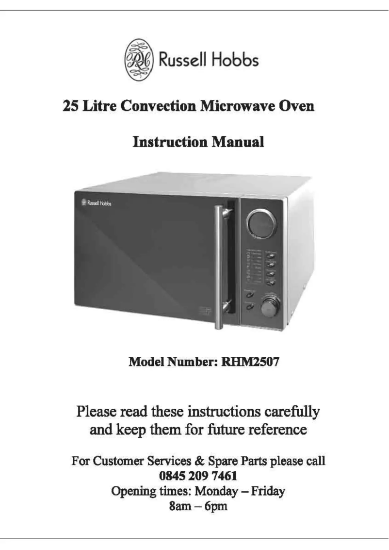Page 1 de la notice Manuel utilisateur Russell Hobbs RHM2507